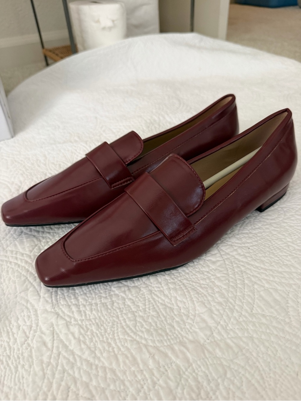 Women’s Classic Leather Penny Loafers - Burgundy c paravano